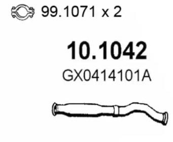 Asso 10.1042 Випускна труба відпрацьованих газів Asso 10.1042 Випускна труба відпрацьованих газів
