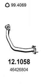 Asso 12.1058 Exhaust pipe