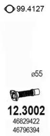 Asso 12.3002 Exhaust pipe Asso 12.3002 Exhaust pipe