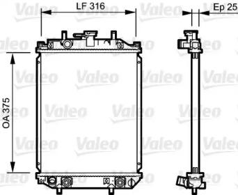Valeo 734106 Радіатор Valeo 734106 Радіатор