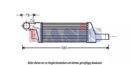 AKS Dasis 157003N Радіатор інтеркулера