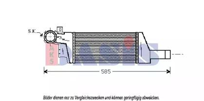 AKS Dasis 157014N Радіатор інтеркулера AKS Dasis 157014N Радіатор інтеркулера
