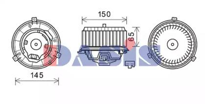 AKS Dasis 158123N Вентилятор салона AKS Dasis 158123N Вентилятор салона
