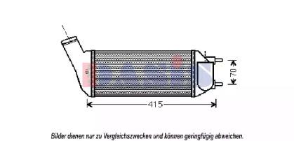 AKS Dasis 167015N Радіатор інтеркулера AKS Dasis 167015N Радіатор інтеркулера