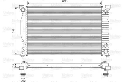 Valeo 735093 Радіатор охолодження двигуна Valeo 735093 Радіатор охолодження двигуна