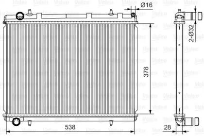 Valeo 735117 Радіатор охолодження двигуна Valeo 735117 Радіатор охолодження двигуна