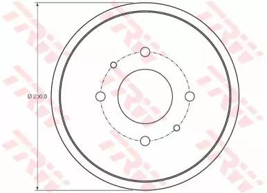 TRW DB4443 Bremstrommel TRW DB4443 Bremstrommel