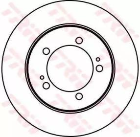 TRW DF1429 Brake disc