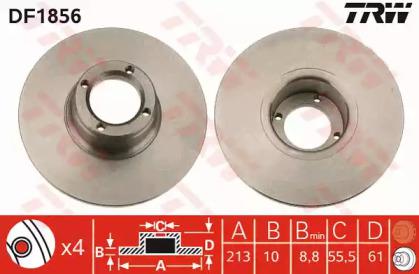 TRW DF1856 Диск гальмівний TRW DF1856 Диск гальмівний