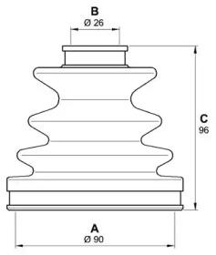 Open Parts SJK7075.00 Пыльник приводного вала