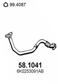 Asso 58.1041 Exhaust pipe Asso 58.1041 Exhaust pipe