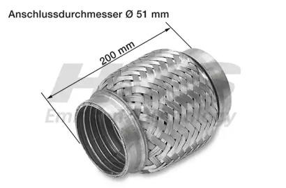 HJS 83 00 8515 Труба еластична вихлопної системи