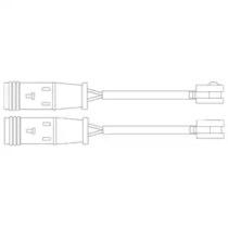 Delphi LZ0204 Датчик зносу гальмівних колодок