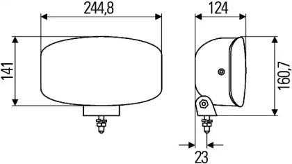 Hella 1FE 008 773-051 Фара дальнего света