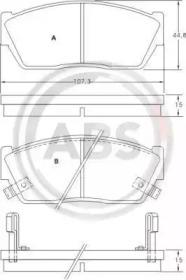 A.B.S. 36555 Колодки гальмівні A.B.S. 36555 Колодки гальмівні