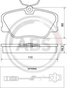 A.B.S. 36556 Колодки гальмівні A.B.S. 36556 Колодки гальмівні