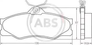 A.B.S. 36575 Колодки гальмівні A.B.S. 36575 Колодки гальмівні