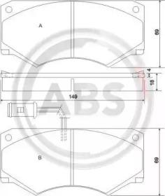 A.B.S. 36590 Brake pads