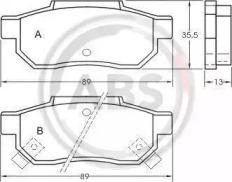 A.B.S. 36636 Brake pads A.B.S. 36636 Brake pads