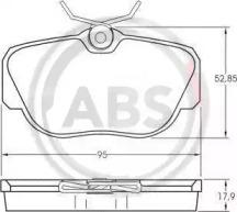 A.B.S. 36660 Колодки гальмівні A.B.S. 36660 Колодки гальмівні