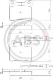 A.B.S. 36683 Brake pads A.B.S. 36683 Brake pads