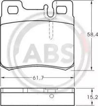 A.B.S. 36687 Колодки гальмівні A.B.S. 36687 Колодки гальмівні