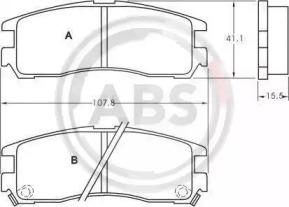 A.B.S. 36690 Brake pads