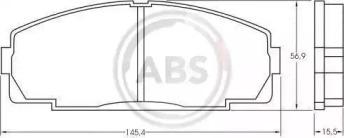 A.B.S. 36702 Brake pads A.B.S. 36702 Brake pads