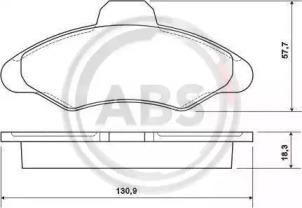 A.B.S. 36709 Колодки гальмівні A.B.S. 36709 Колодки гальмівні