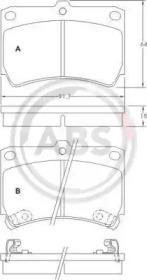 A.B.S. 36726 Brake pads A.B.S. 36726 Brake pads