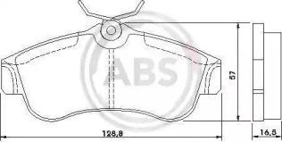 A.B.S. 36740 Brake pads A.B.S. 36740 Brake pads