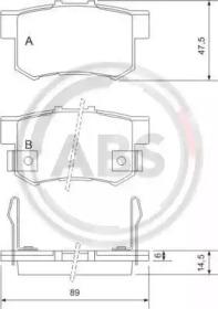 A.B.S. 36758 Brake pads A.B.S. 36758 Brake pads