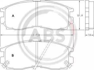 A.B.S. 36763 Brake pads