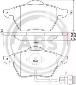 A.B.S. 36773 Brake pads