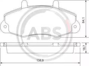 A.B.S. 36775 Brake pads