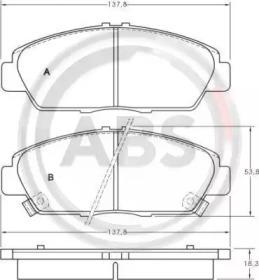 A.B.S. 36780 Brake pads