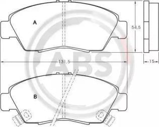 A.B.S. 36784 Brake pads A.B.S. 36784 Brake pads