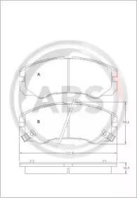A.B.S. 36793 Колодки гальмівні A.B.S. 36793 Колодки гальмівні