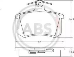 A.B.S. 36818 Brake pads A.B.S. 36818 Brake pads