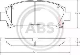A.B.S. 36866 Brake pads