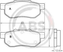 A.B.S. 36870 Колодки гальмівні A.B.S. 36870 Колодки гальмівні