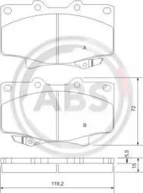 A.B.S. 36882 Brake pads A.B.S. 36882 Brake pads