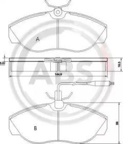 A.B.S. 36883 Brake pads