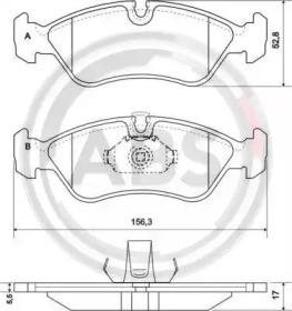 A.B.S. 36896 Колодки тормозные A.B.S. 36896 Колодки тормозные