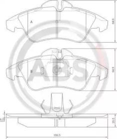 A.B.S. 36901 Brake pads A.B.S. 36901 Brake pads