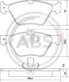 A.B.S. 36943 Brake pads A.B.S. 36943 Brake pads