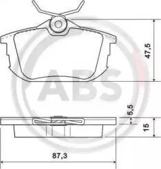 A.B.S. 36950 Brake pads A.B.S. 36950 Brake pads
