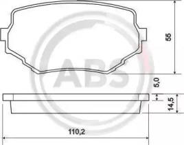A.B.S. 36965 Brake pads A.B.S. 36965 Brake pads