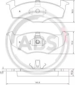 A.B.S. 36969 Brake pads A.B.S. 36969 Brake pads