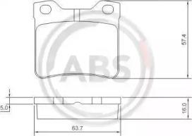 A.B.S. 36975 Brake pads A.B.S. 36975 Brake pads